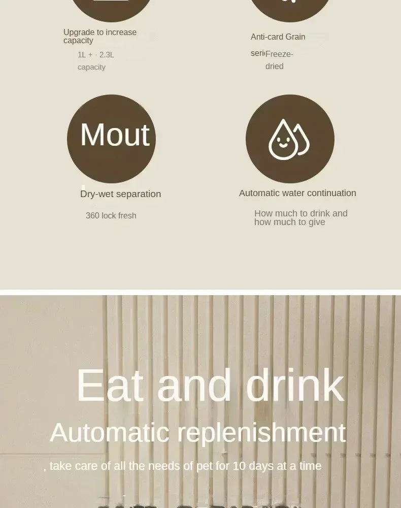 Auto Feeder & Water Fountain Station