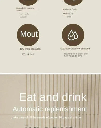 Auto Feeder & Water Fountain Station