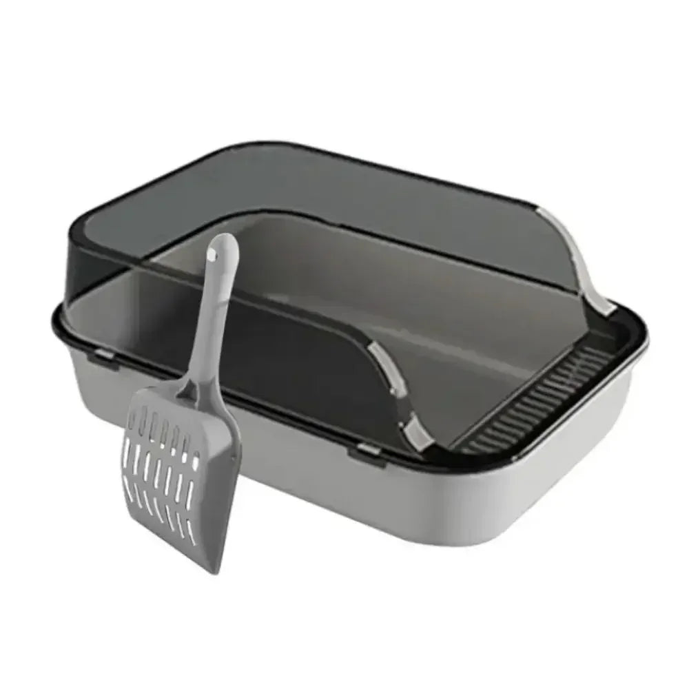 High-Sided Open-Top Cat Litter Tray