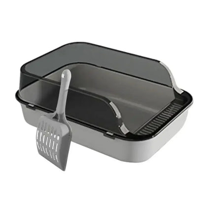 High-Sided Open-Top Cat Litter Tray