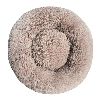 Plush Donut Calming Pet Bed