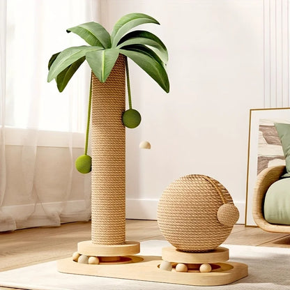Coconut Palm Cat Activity Tower