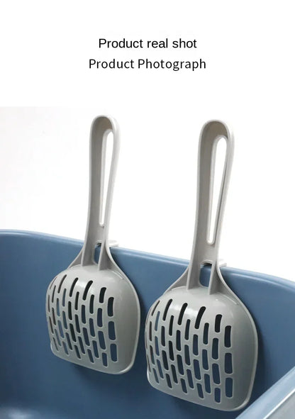 Self-Cleaning Cat Litter Scoop with Base