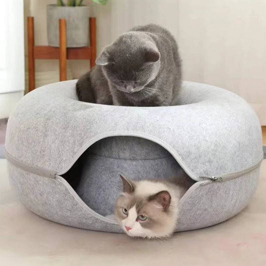 Donut Cat Tunnel Bed