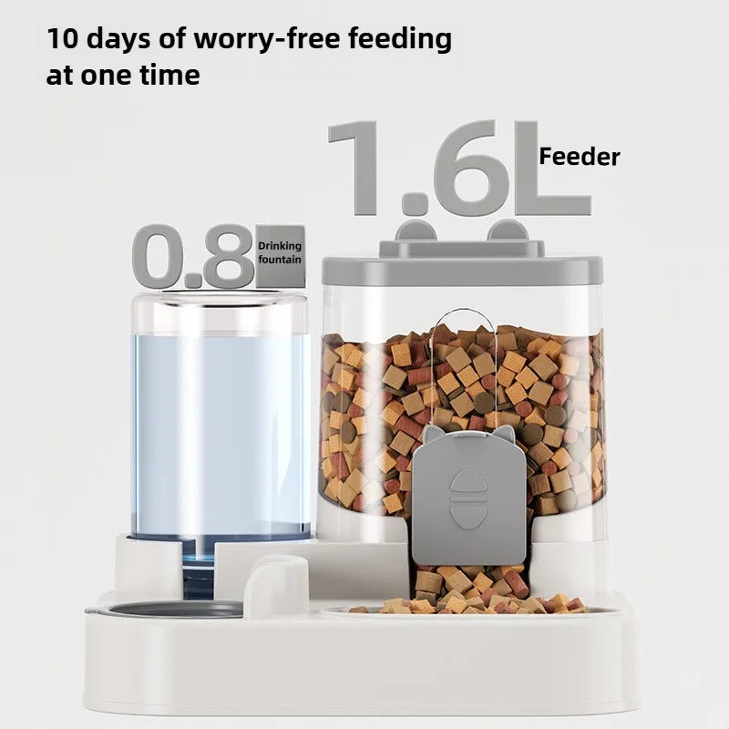 Smart Auto Feeder & Water Fountain Combo