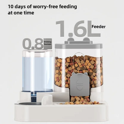 Smart Auto Feeder & Water Fountain Combo