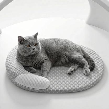 Oval Ice-Silk Cooling Pet Bed
