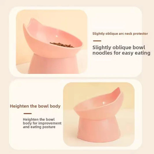Raised Anti-Tip Pet Bowl