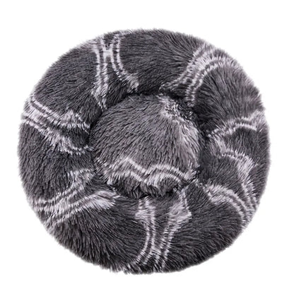 Plush Donut Calming Pet Bed