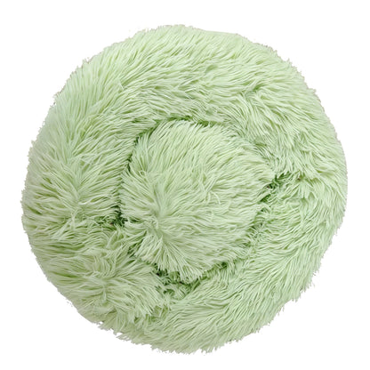 Plush Donut Calming Pet Bed
