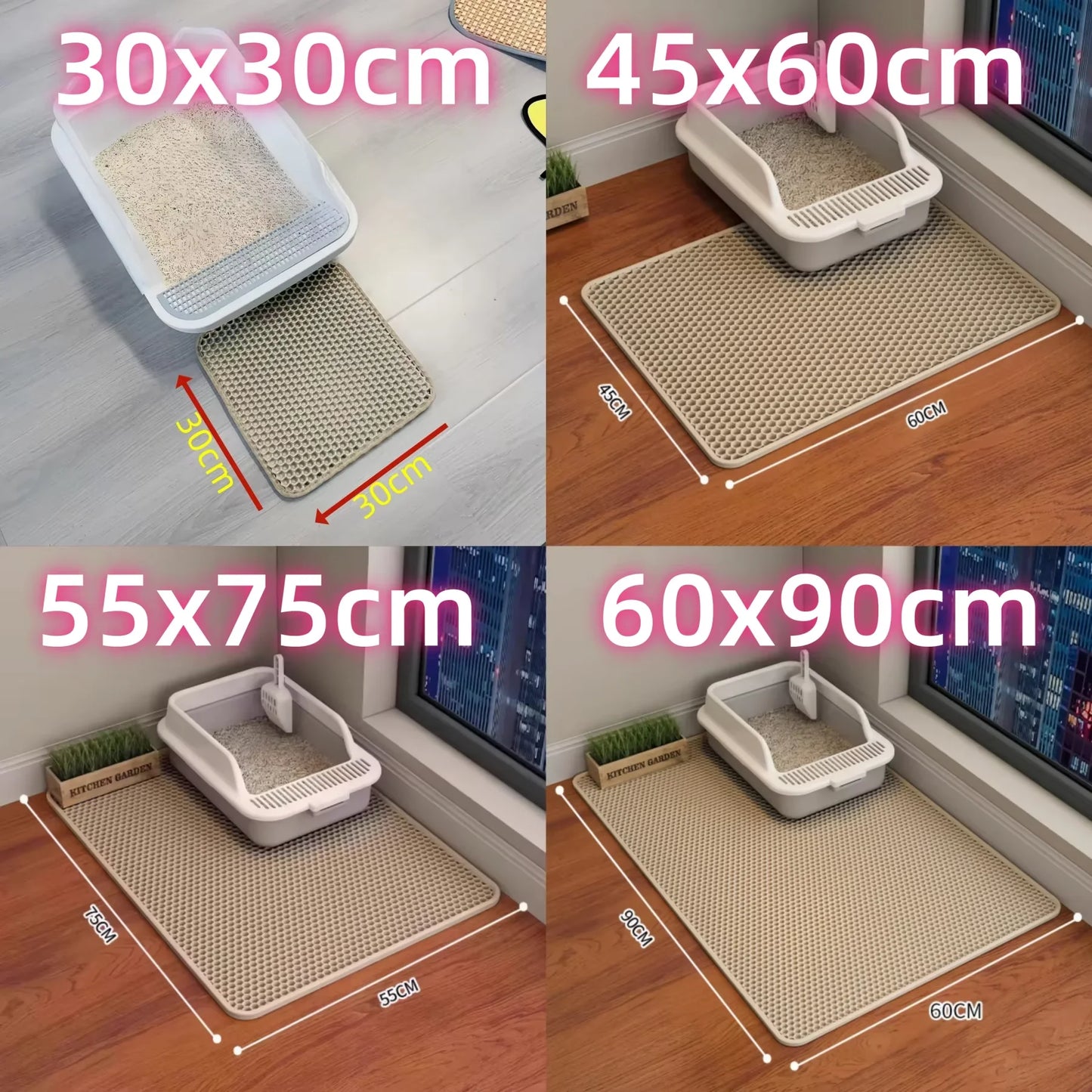 Heavy-Duty Waterproof Litter Mat