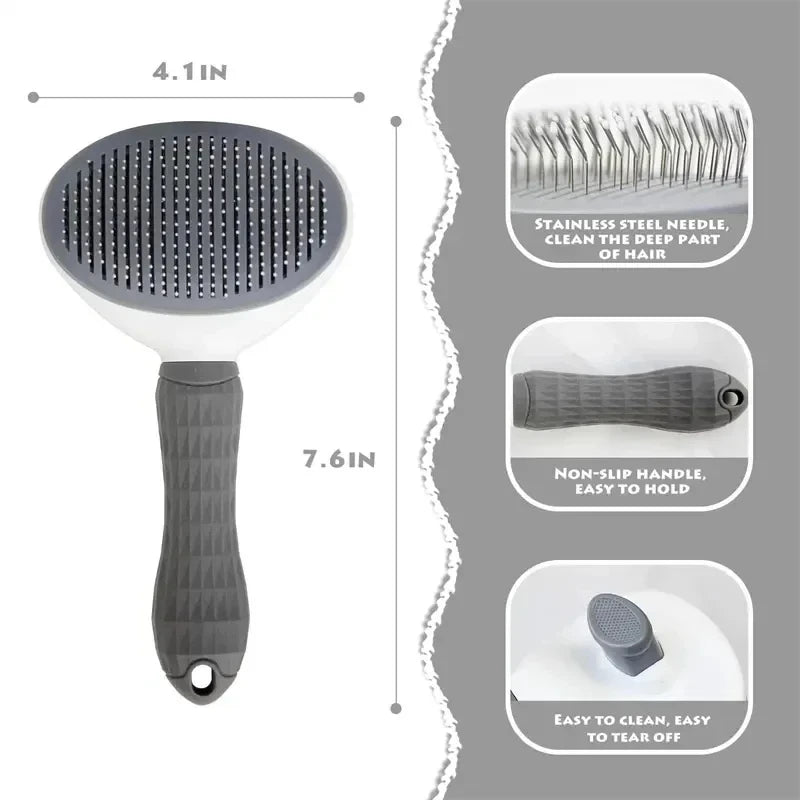 Self-Cleaning Slicker Pet Brush — view 4