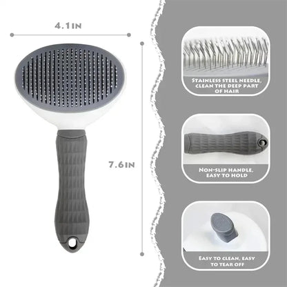 Self-Cleaning Slicker Pet Brush — view 4