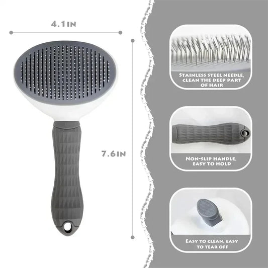 Self-Cleaning Slicker Pet Brush — view 4