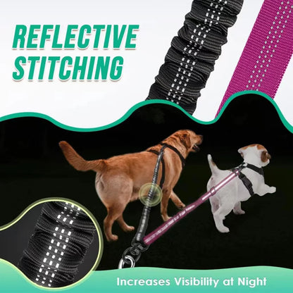 Bungee Dual Dog Leash Coupler