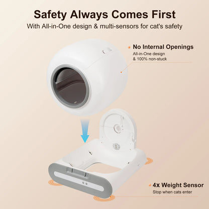DOEL 65L Self-Cleaning Smart Cat Litter Box — view 3