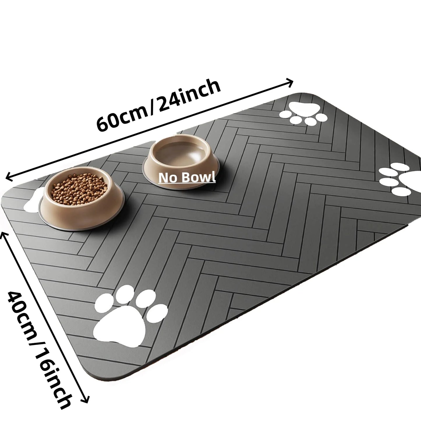 Absorbent Anti-Spill Pet Feeding Mat
