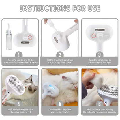 Steam-Spray Grooming Comb
