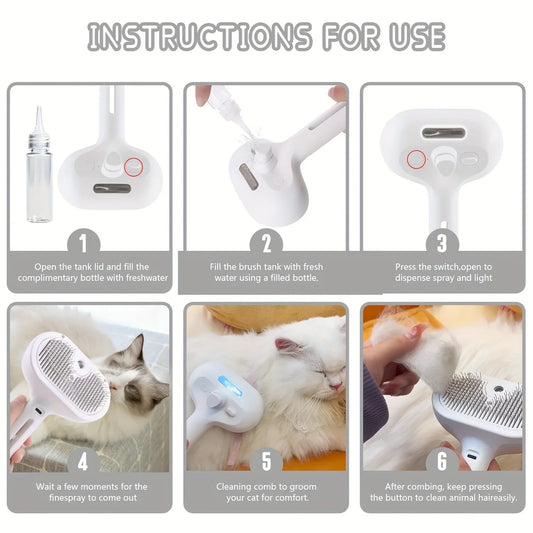Steam-Spray Grooming Comb