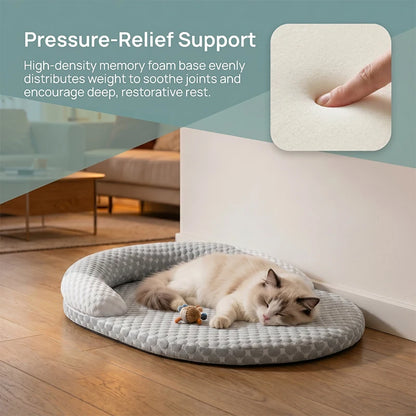 Oval Ice-Silk Cooling Pet Bed