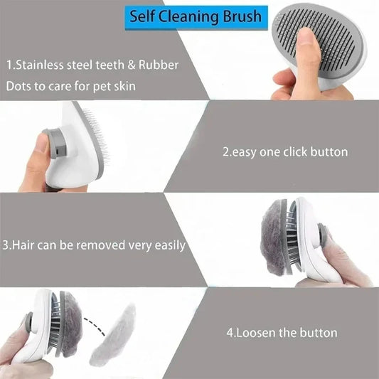 Self-Cleaning Slicker Pet Brush