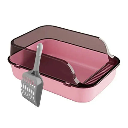 High-Sided Open-Top Cat Litter Tray