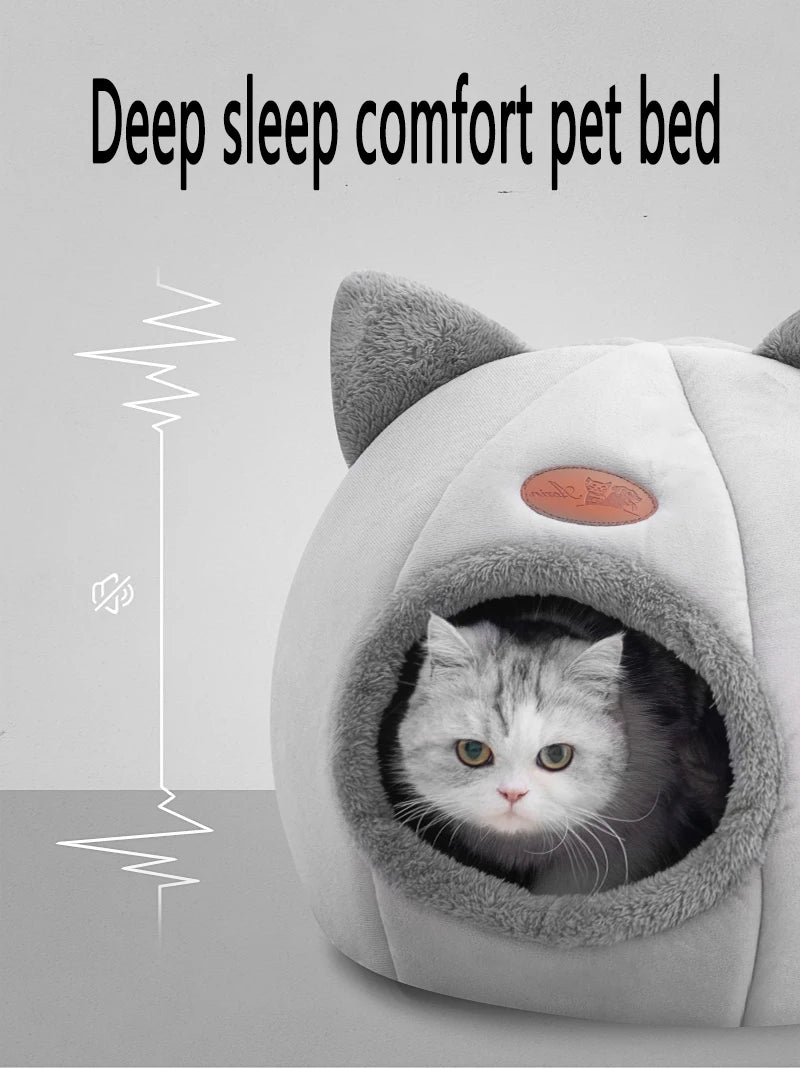 Cosy Cave Calming Cat Bed