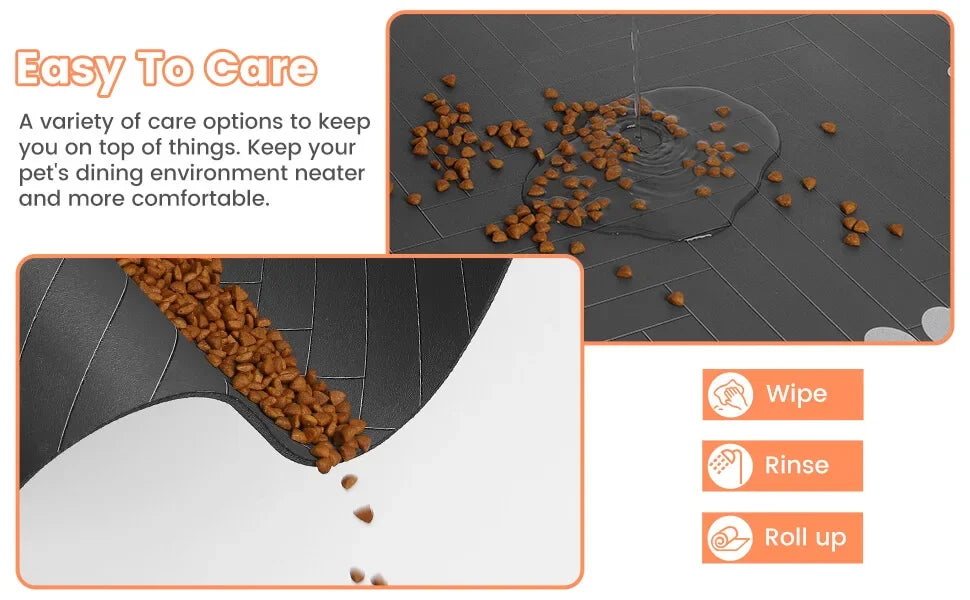 Absorbent Anti-Spill Pet Feeding Mat