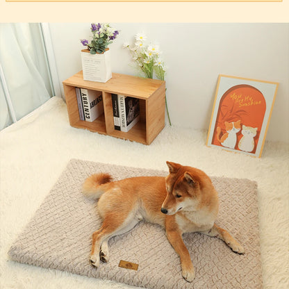 Plush Calming Winter Crate Bed