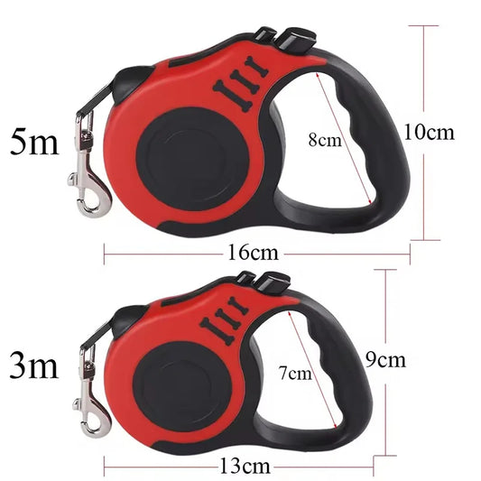 Braided Nylon Retractable Dog Lead