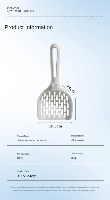 Self-Cleaning Cat Litter Scoop with Base