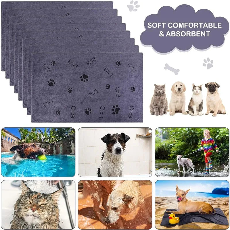 Microfibre Quick-Dry Dog Bath Towel