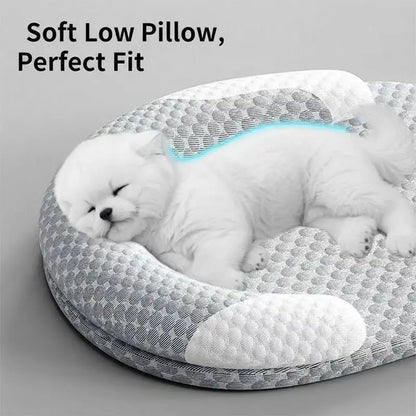 Oval Ice-Silk Cooling Pet Bed