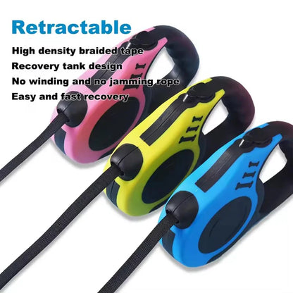 Braided Nylon Retractable Dog Lead