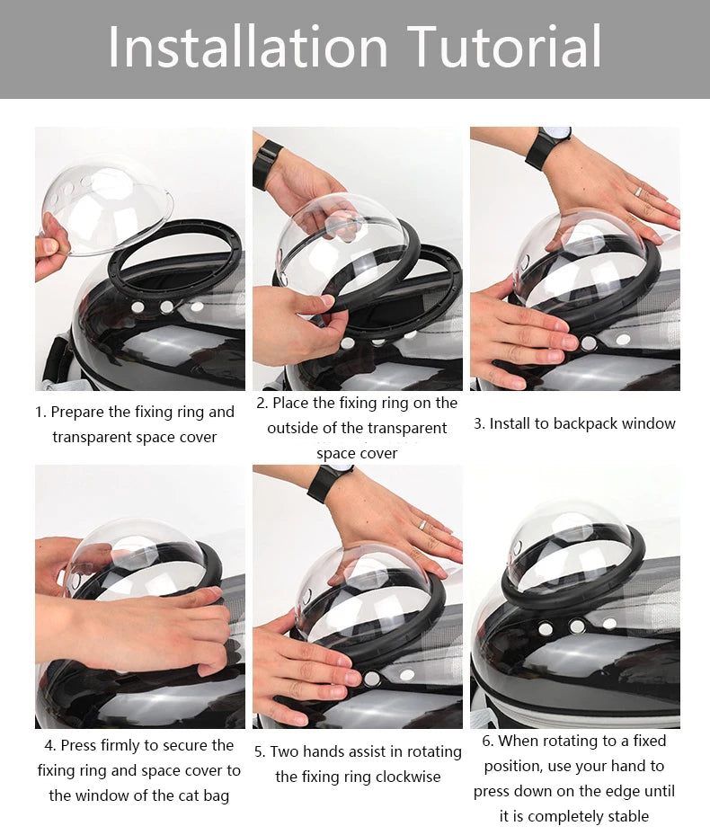 Bubble Window Pet Carrier Backpack