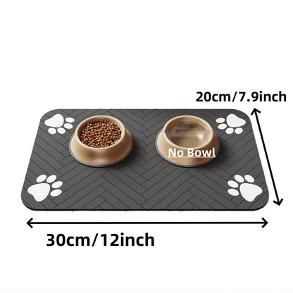 Absorbent Anti-Spill Pet Feeding Mat