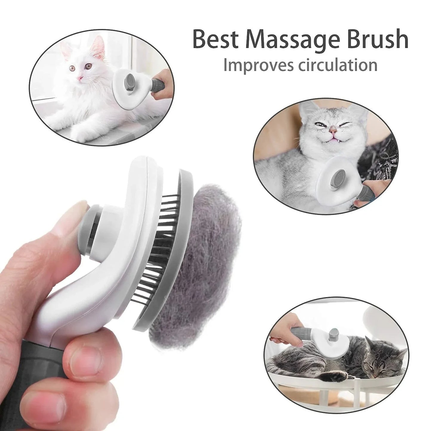 Self-Cleaning Slicker Pet Brush