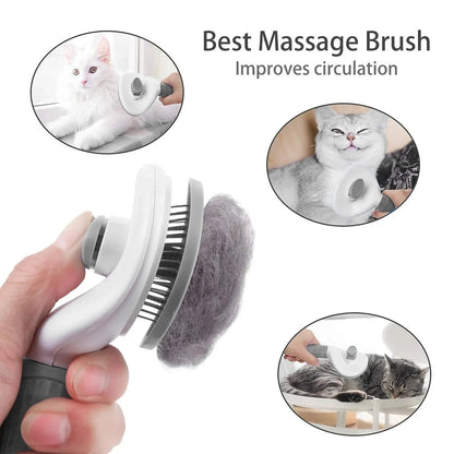 Self-Cleaning Slicker Pet Brush