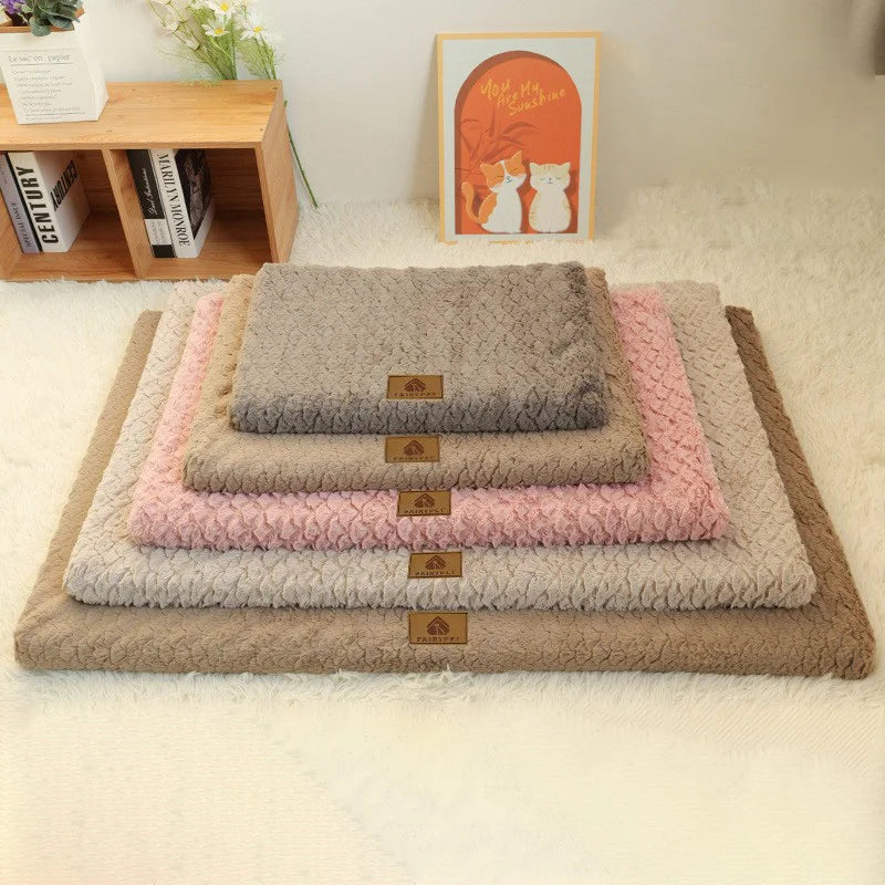 Plush Calming Winter Crate Bed