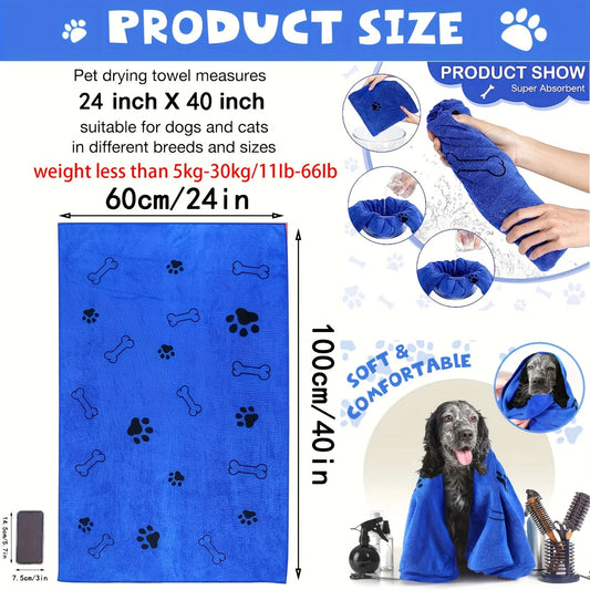 Microfibre Quick-Dry Dog Bath Towel