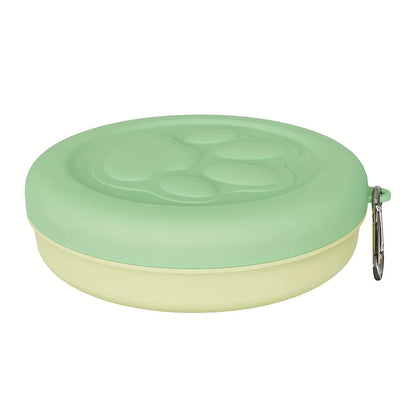Portable Snap-Lid Travel Pet Bowl