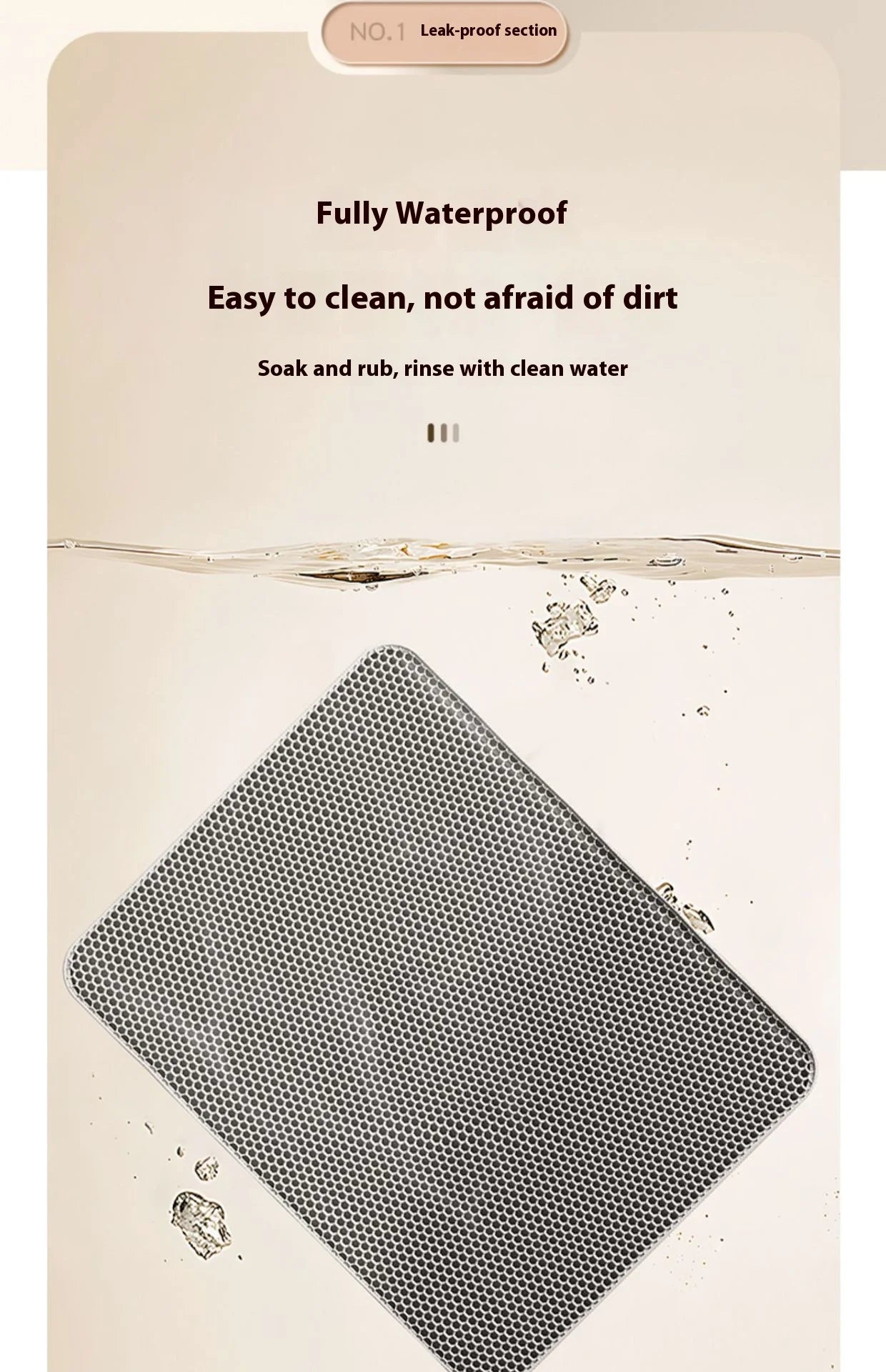 Double-Layer Cat Litter Mat