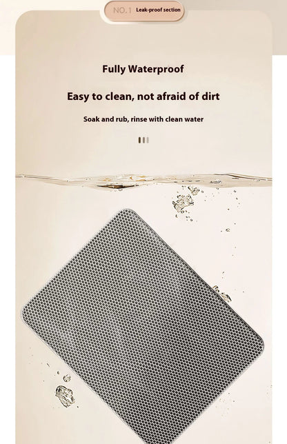 Double-Layer Cat Litter Mat