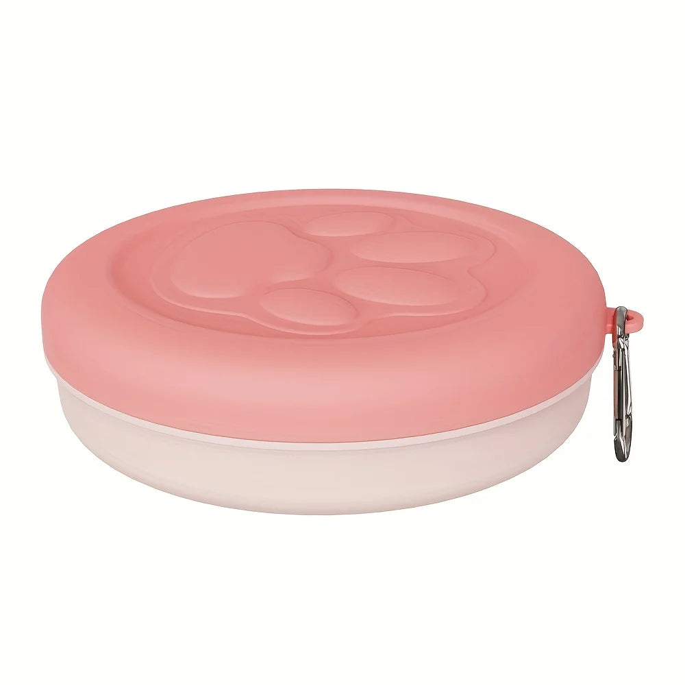 Portable Snap-Lid Travel Pet Bowl