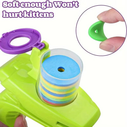 Turnip Foam Frisbee Cat Play Gun