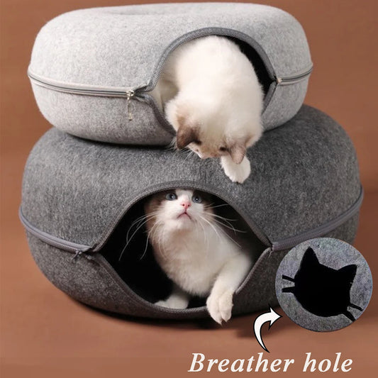 Donut Cat Tunnel Bed