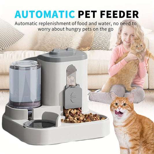 Smart Auto Feeder & Water Fountain Combo