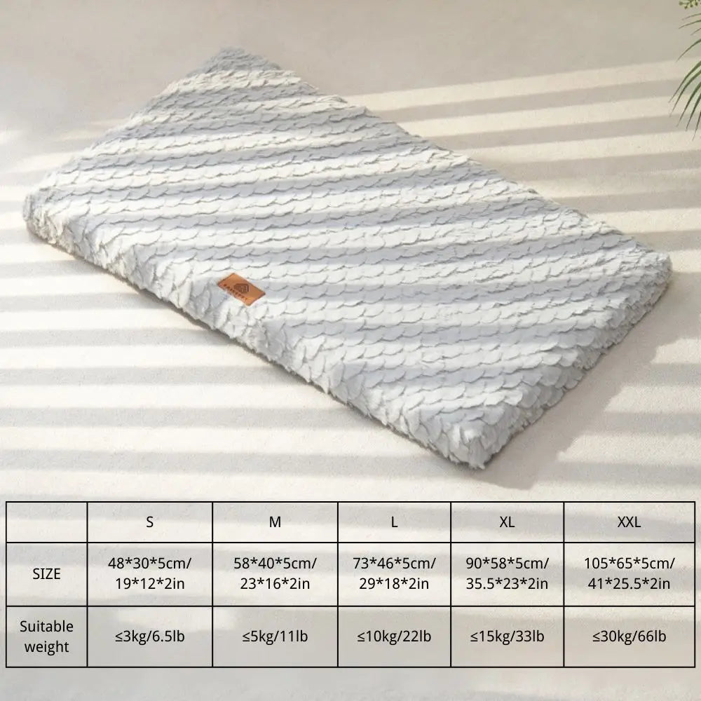 Plush Calming Winter Crate Bed
