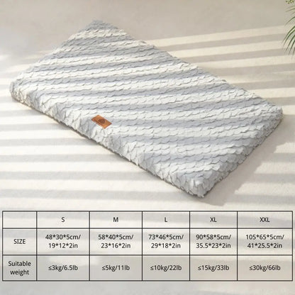 Plush Calming Winter Crate Bed