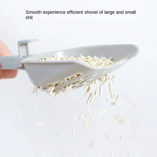 Self-Cleaning Cat Litter Scoop with Base
